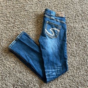 Girls Silver Jeans